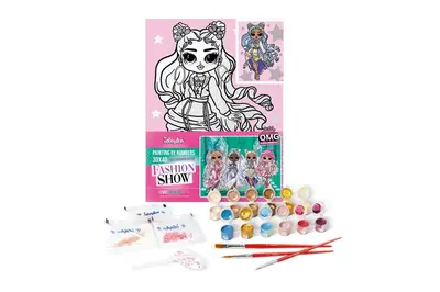 Набір для розпису по номерах для дітей "L.O.L. Surprise! O.M.G. Fashion show Missy Frost" зі стразами 30х40 см. KHO6273 купити