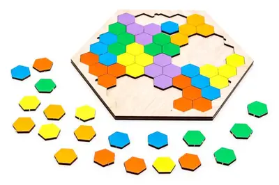 Головоломка дерев'яна Puz-22079 "Шестикутник" PuzzleOk купити