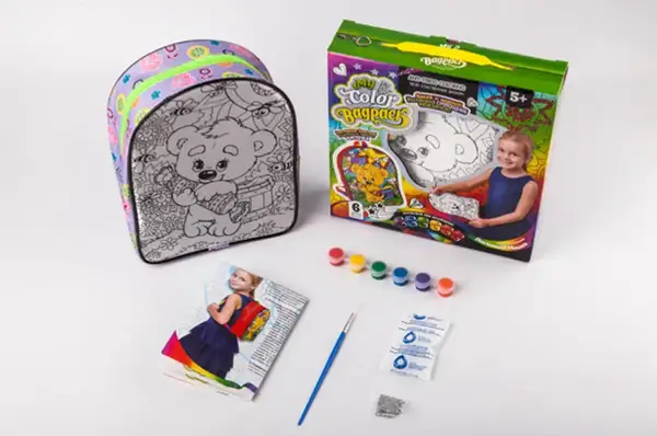 Набір для творчості CВР-01-01,02,03,04,05 "My Color BagPack" рюкзачок-розмальовка DANKO купити недорого в Україні, фото 2