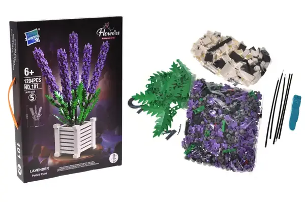 Конструктор 101 "Квіти" 1204 деталей, коробка р.29x6x41см купити недорого в Україні, фото 3