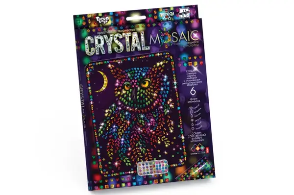 Набір для творчості CRM-01-01,02,03,04...10 "CRYSTAL MOSAIC" DANKO купити недорого в Україні, фото 4