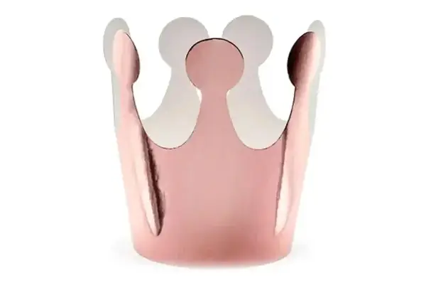 Корона паперова рожеве золото хром 5шт/уп 6673 купити