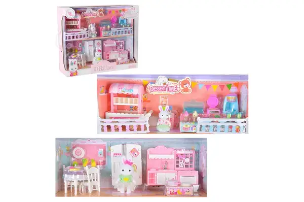 Набір з флоксовими тваринами 6626 час десертів, у наборі фігурка, прикраси, коробка 30x24x11см купити