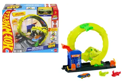 Ігровий набір JBM63 "Спіральна атака Змії", серія "Небезпечні створіння" Hot Wheels купити