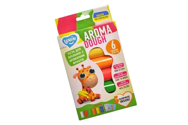 Набір для ліплення з тістом 41178 "Aroma" 6 кольорів LOVIN купити недорого в Україні, фото 2