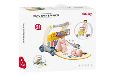 Ходунки-каталка з килимком 6049 на батарейках, в коробці р.43x39x10,5 см YG Toys купити