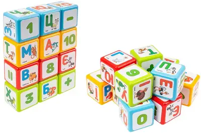 Набір кубиків 8843 "Абетка + Арифметика" ТЕХНОК купити