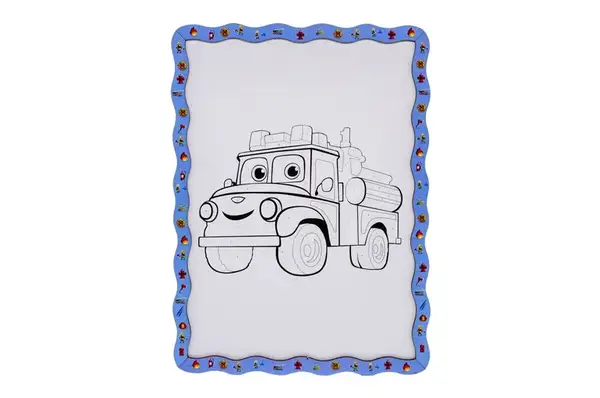 Картина по номерах дерев'яна "Пожежна машинка" формат А4 Puz-22954 PuzzleOk купити недорого в Україні, фото 4