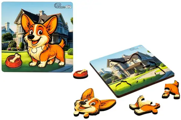 Сортер А6 "Веселий песик" Puz-88753 дерев'яний PuzzleOk купити