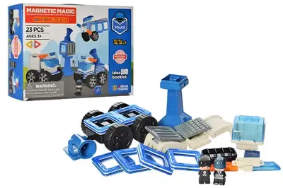 Конструктор магнітний "Поліція" 23дет LQ661 р.27*19,5*7см купити