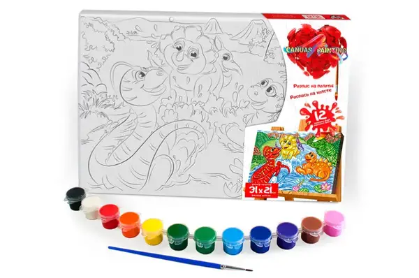 Набір для розпису на полотні 21x31 см PX-06-01,02,03,04,05...10 "Canvas Painting" DANKO купити недорого в Україні, фото 6