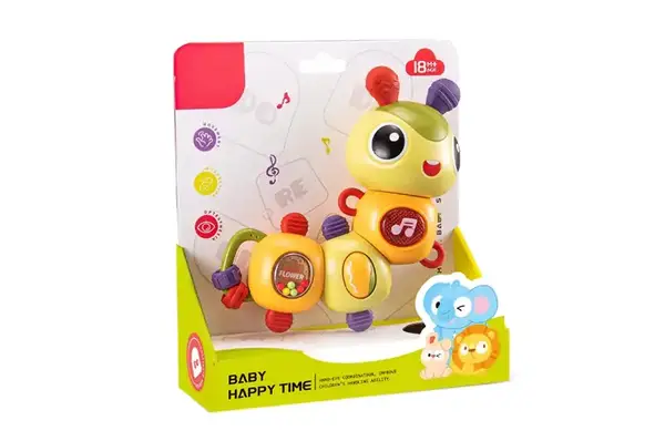 Брязкальце 503-15A "Гусениця" музичне, зі світлом, в коробці р.20x18,2x6,7 см YG Toys купити