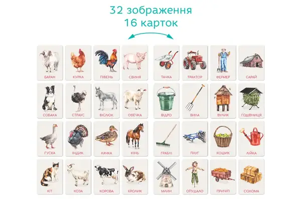 Навчальна гра 301233 "Монтесорі. Ферма" DoDo купити недорого в Україні, фото 3