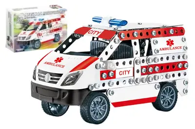 Конструктор металевий "Швидка допомога" 314дет 8801 р.36,5*26,5*6см купити