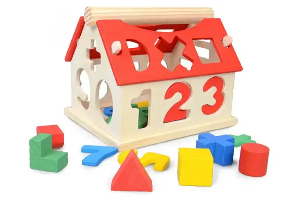 Дерев"яний сортер "Будиночок" XY-8207 р.14*11*11,5см купити