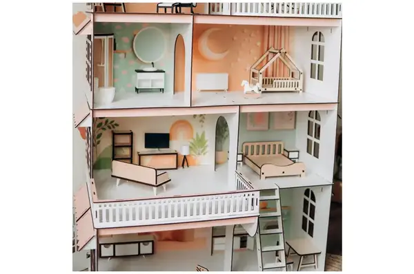 Будиночок Сонячний котедж 103х65х45 см зі шпалерами : набір Комфорт купити недорого в Україні, фото 5