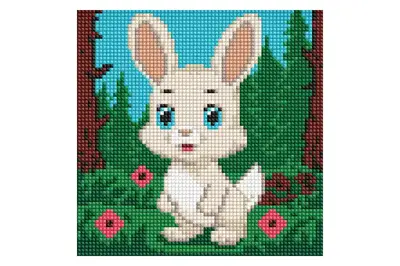 Набір з алмазною мозаїкою б/п для дітей "Чарівний зайчик" AMC7990 20х20см IDEYKA купити