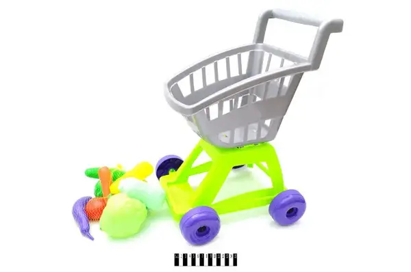 Візок "Супермаркет" з овочами 9 предметів KW-36-003 KinderWay купити