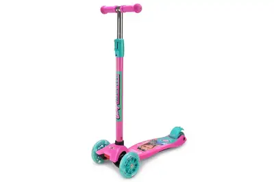 Самокат дитячий 4-х колісний BH2616 Barbie MAXI, колеса PU світяться купити