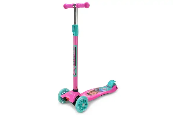 Самокат дитячий 4-х колісний BH2616 Barbie MAXI, колеса PU світяться купити недорого в Україні, фото 2