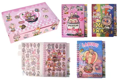 Блокнот дитячий з наліпками "Лабубу" МК 141 купити
