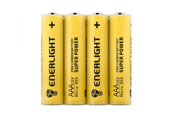 Батарейки ENERLIGHT Super Power (AAA МІНІ-ПАЛЬЧИК) (ТЕХНІЧНИЙ) шрінка 40 шт. (10*4) купити