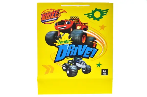 Пакет паперовий M QB004-103 "Блиск і диво-машини" р.27x33x11 см qbee купити недорого в Україні, фото 2