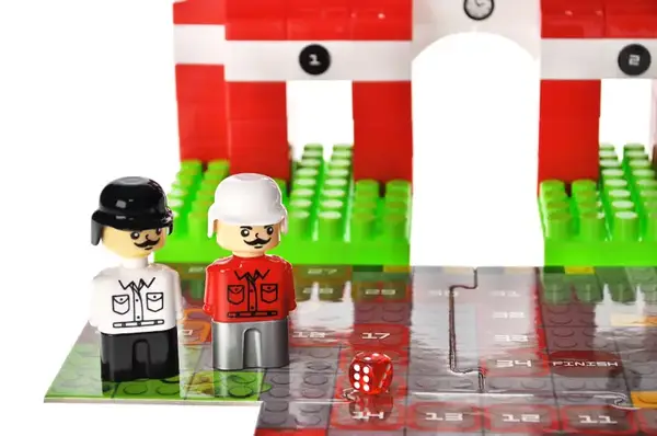 Конструктор блочний QB300-001 "Block&Steps: Пожежна команда" + ходилка і меморі гра 3в1, 74дет. qbee купити недорого в Україні, фото 3