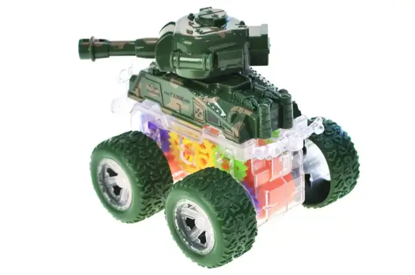 Танк інерційний YM-1108F на батарейках, в дисплеї 12шт р.36,1x30,3x9см YG Toys купити недорого в Україні, фото 5