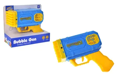 Пістолет з мильними бульбашками B43 на батарейках, в коробці р.19x8x16 см YG Toys купити