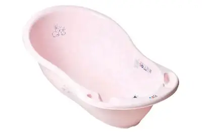Ванночка зі зливом 86 см KR-004-104 "Зайчики" рожева TEGA купити