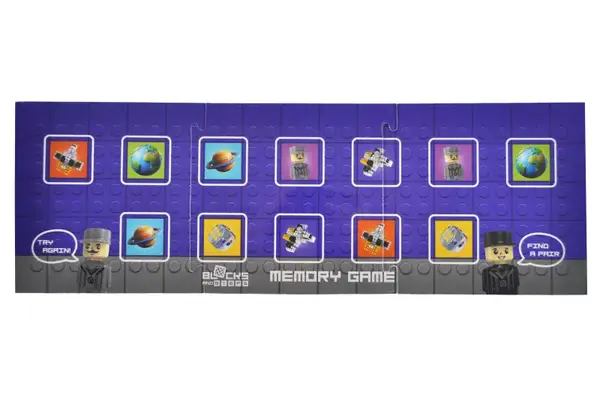 Конструктор блочний QB300-105 "Block&Steps: Зоряний Корабель" + ходилка і меморі гра 3в1, 40дет. qbee купити недорого в Україні, фото 9