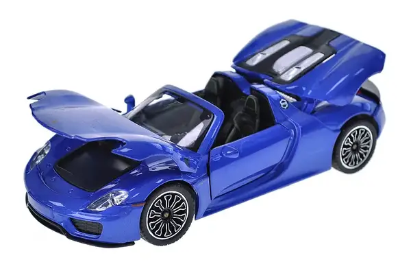 Машина металічна 68243A "Автопром",1:24 Porsche 918 Spyder, батарейки світло, звук, відкриваються двері, капот, коробка 25*12,5*10 см купити недорого в Україні, фото 6