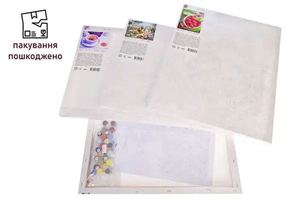 OUTLET 0 Розпис на полотні по номерах з рівнем та лаком мікс STRATEG р. 40х50 см. купити