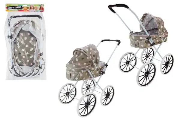 Візочок металевий DL502C-11 зимовий, великі колеса, кульок 66x70x34 см купити