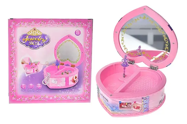 Музична скринька з дзеркалом в коробці 9213-1 р.17*17*9,5см. купити