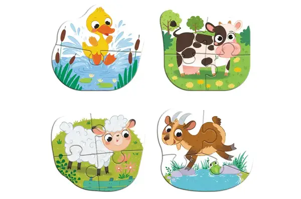 Пазли - 4в1 - 300687 "Baby puzzle. День на фермі" DoDo купити недорого в Україні, фото 4