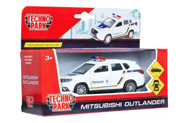 Автомодель - MITSUBISHI OUTLANDER POLICE (1:32) OUTLANDER-POLICE TECHNOPARK купити