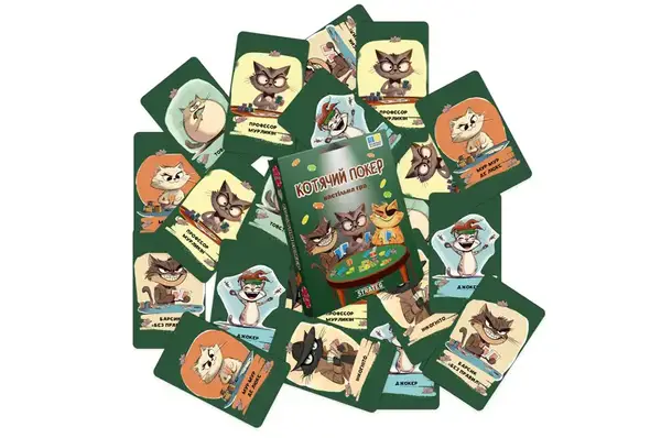 Настільна гра 30940 "Котячий покер" Strateg купити недорого в Україні, фото 3