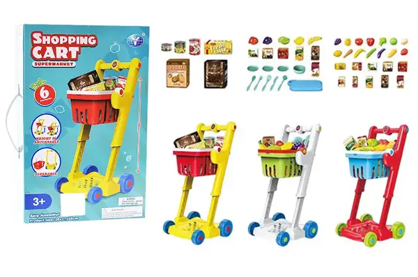 Візок YDF5523-1 з продуктами 3 кольори кор.41*17*26 см купити