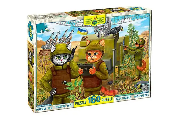 Пазли 160 елем. "Котики ЗСУ та ППО" ЕГ-12 КФІ купити