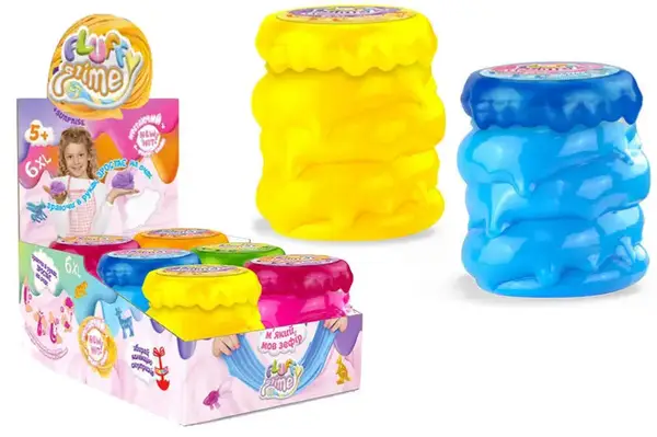 Слайм FLS-04-01U "Fluffy Slime" 400 гр, в дисплеї 6 шт. DANKO купити