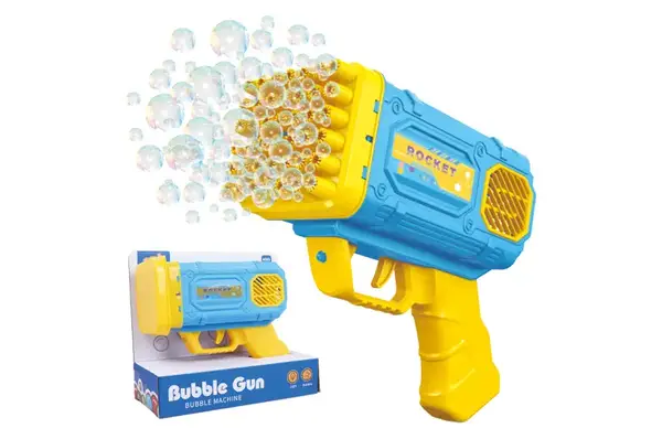 Пістолет з мильними бульбашками B43 на батарейках, в коробці р.19x8x16 см YG Toys купити