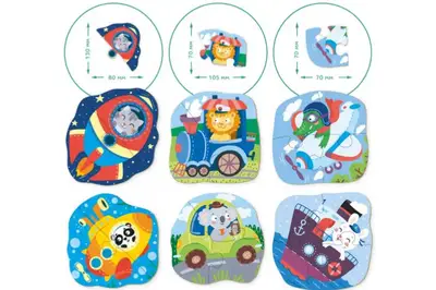 Пазл 2-3-4 елементи "Транспорт" 300154 DoDo купити