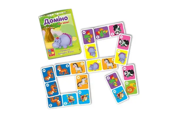 Гра розвиваюча доміно "Зоопарк" VT2100-07 Vladi Toys купити недорого в Україні, фото 3