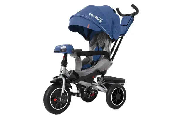 Велосипед триколісний TILLY CAYMAN з пультом і посиленою рамою T-381/7 Синій льон купити
