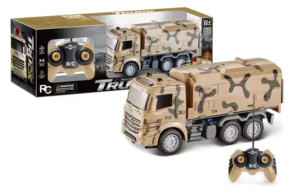 Вантажівка військова на радіокеруванні, акумулятор, в коробці DH666-9E р.25*8*13см купити