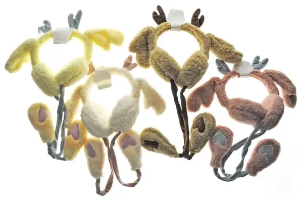 Хутряні навушники арт. K13902 вушка рухаються 5 кольорів купити