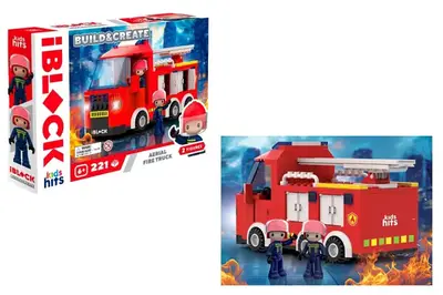 Конструктор IBLOCK JUNIOR KH43/002/3 FIRE 221дет., короб. 32x5x21.5 см Kids hits купити