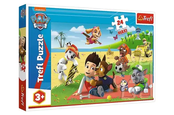 Пазли - 24 елм. MAXI - 14346 "Щенячий патруль. Веселощі на ковдрі", Trefl купити